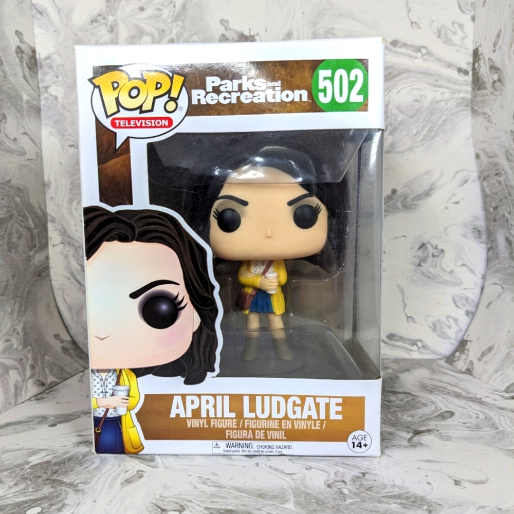Funko Pop Parks and recreation April Ludgate 502, Rare, minor box damage